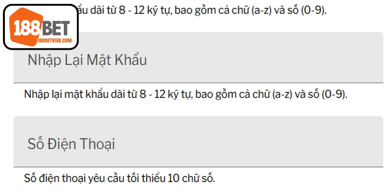 Hướng dẫn chi tiết các bước đăng ký 188BET
