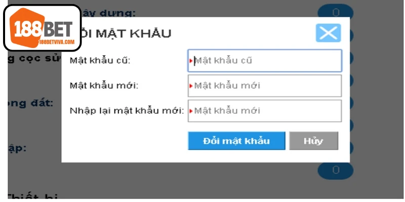 Việc thay đổi mật khẩu có thể được thực hiện định kỳ